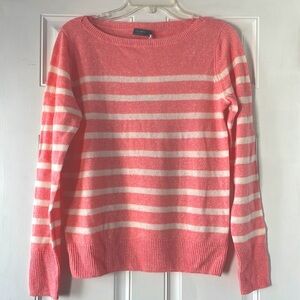 VINEYARD VINES Linen Cashmere Striped Boatneck Sweate